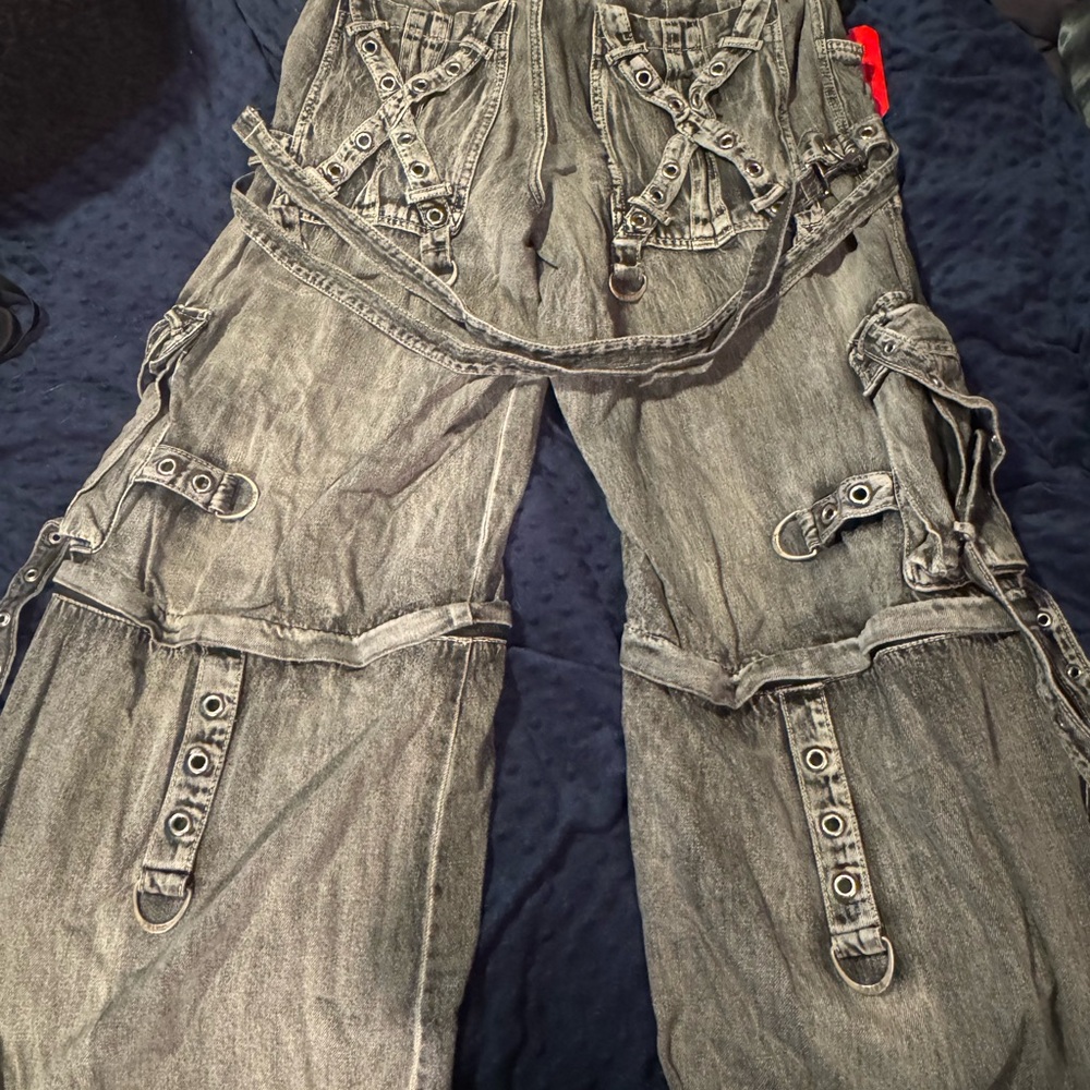 Tripp NYC Black Denim Fog Wash Pants - Picture 5 of 8